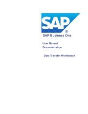 Read Manual Data Transfer Workbench Sap 