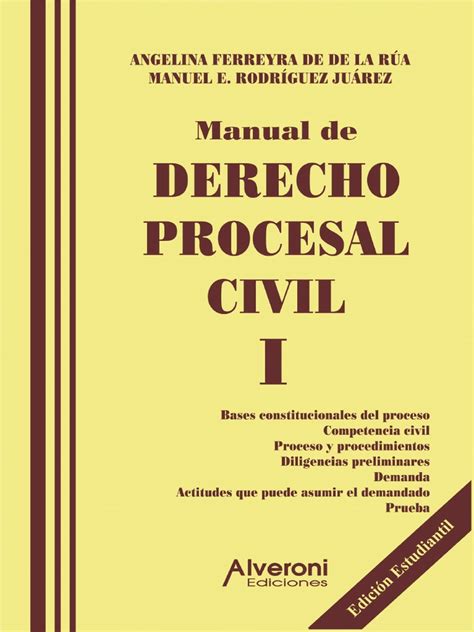 Read Online Manual De Derecho Procesal Civil Ferreyra De De La Rua Pdf Book 