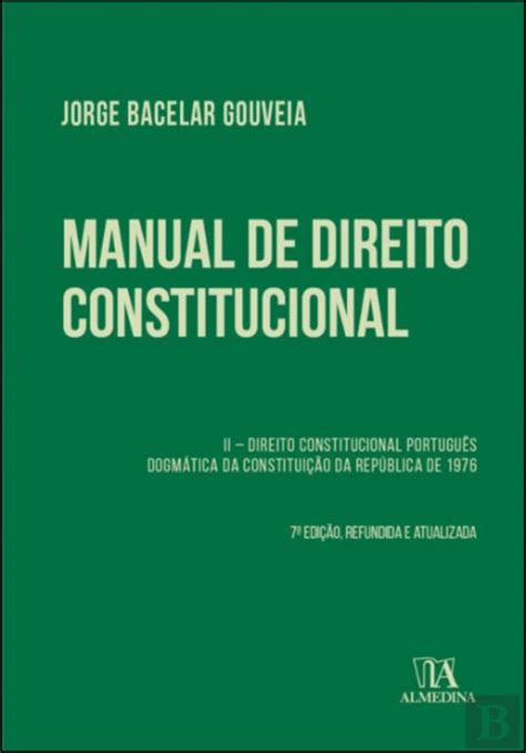 Read Online Manual De Direito Constitucional By Jorge Bacelar Gouveia 