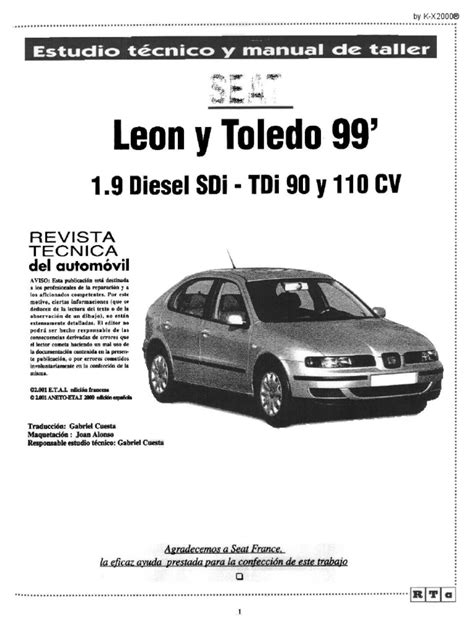 Read Manual De Taller Seat Toledo 19 Tdi Pdf Download 
