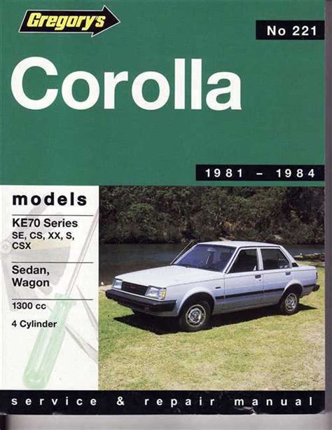 Read Manual For Toyota Corolla Ke70 
