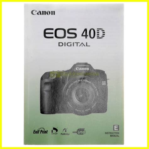 Read Online Manual Guide Eos 40D 