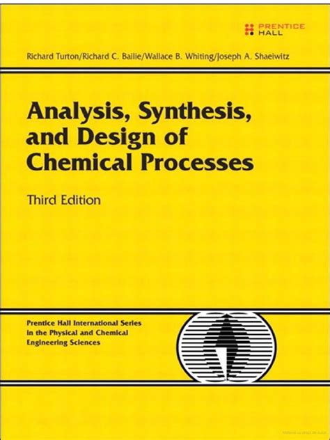 Download Manual Solution Of Analysis Synthesis And Design Chemical Processes Third Edition 