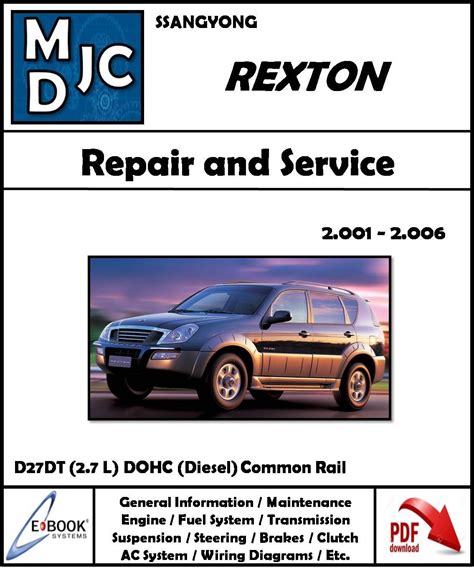 Download Manual Ssangyong Rexton Espanol File Type Pdf 