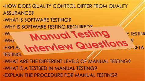 Download Manual Testing Interview Questions For Freshers 