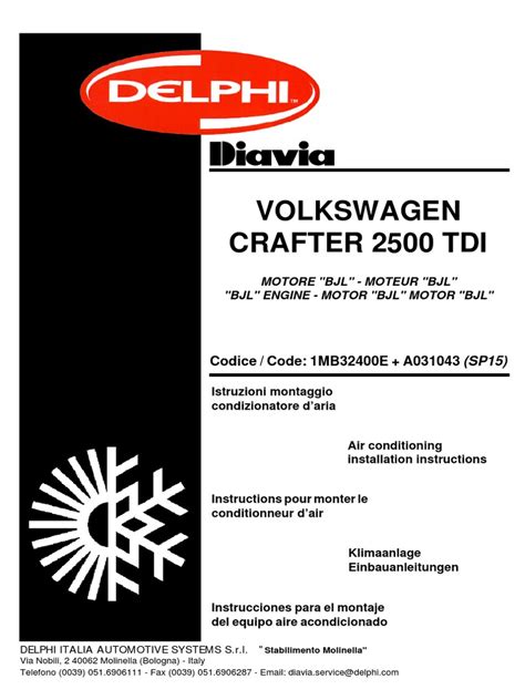 Read Online Manual Volkswagen Crafter 35 2 5 Tdi Sp15 Pdf 