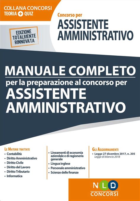 Full Download Manuale Completo Per La Preparazione Ai Concorsi Di Assistente Amministrativo 