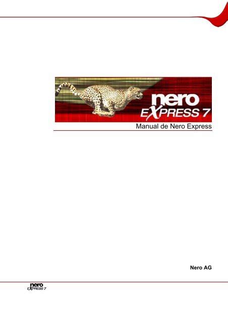 Manuals Nero Express 7