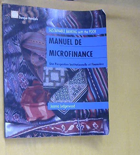 manuel de microfinance une perspective institution