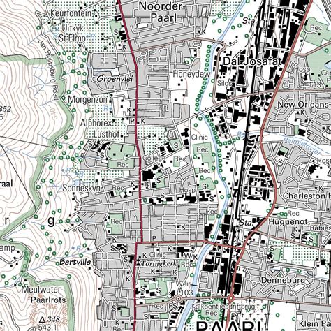 Map 3318db Of Paarl