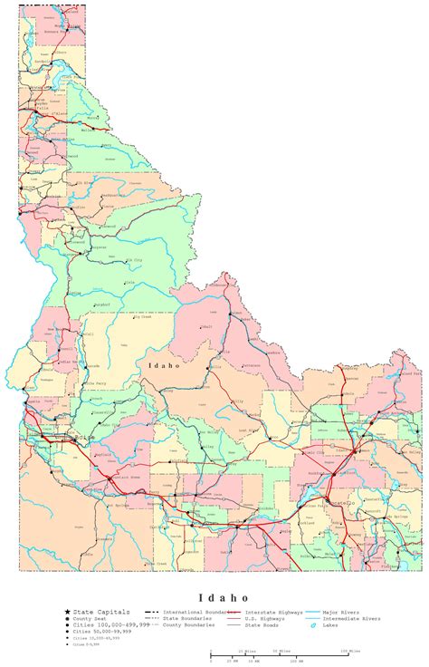 map idaho