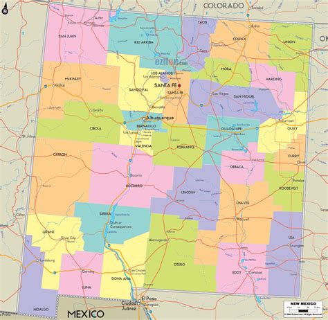 map new mexico