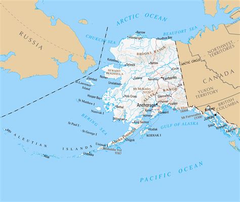 map of alaska
