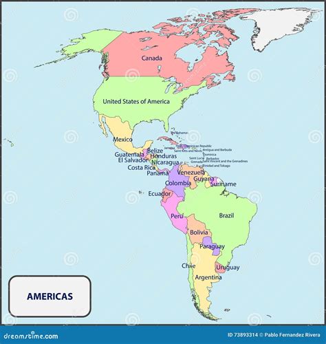 Map Of Americas