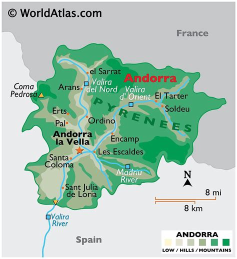 map of andorra la vella