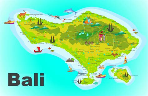 Map Of Bali Islands