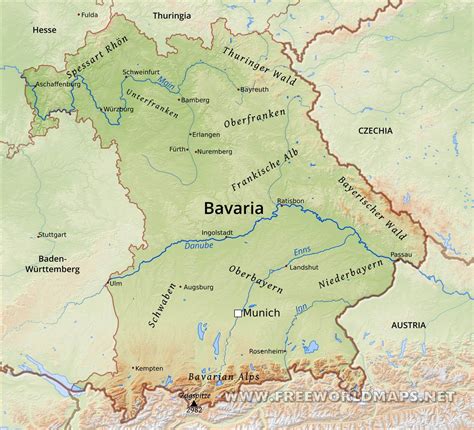 Map Of Bavaria