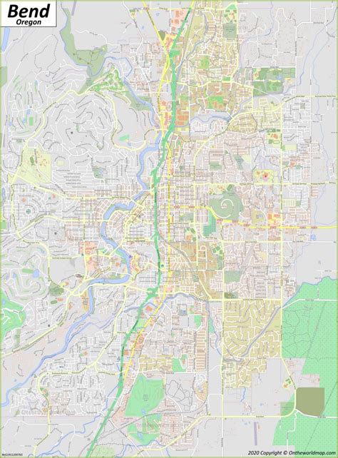 map of bend oregon