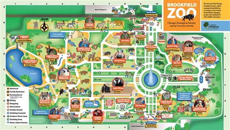 Map Of Brookfield Zoo