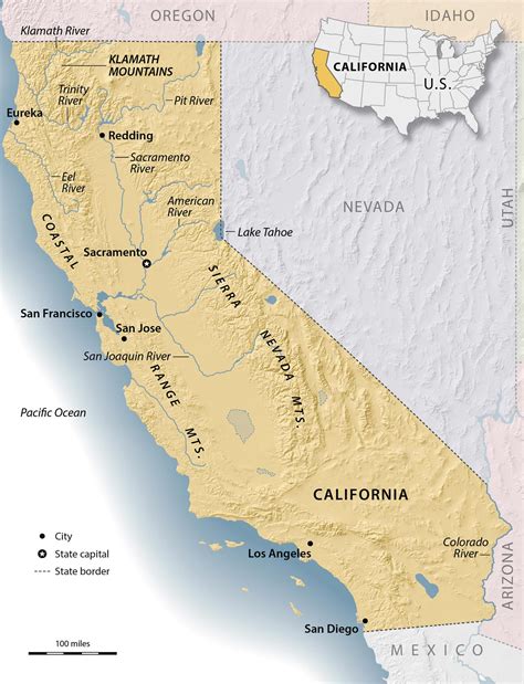 map of california