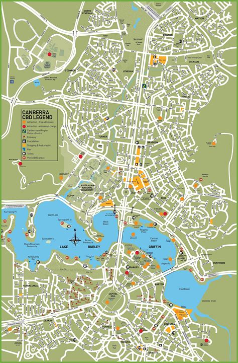 Map Of Canberra