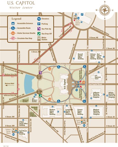 map of capitol washington dc