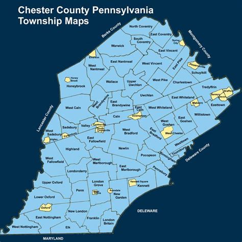 Map Of Chester County
