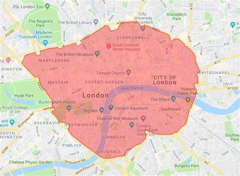 Map Of Congestion Zone