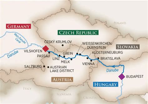 Map Of Danube River