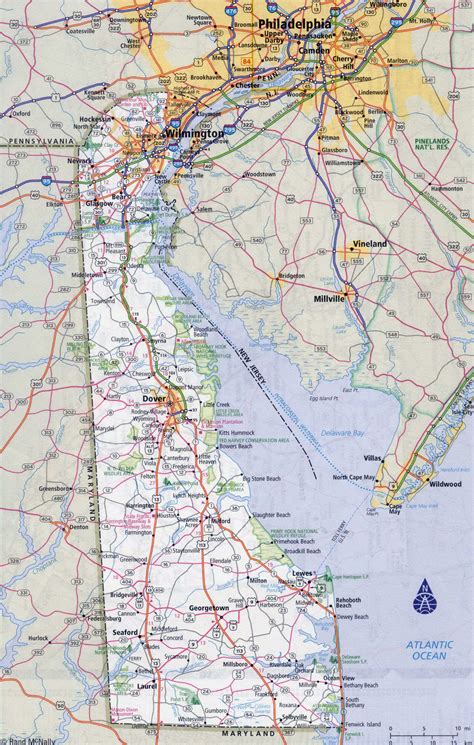 map of delaware state