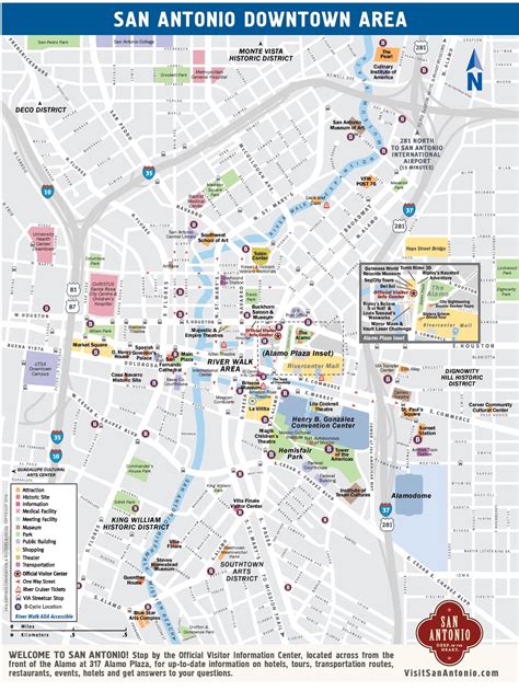 Map Of Downtown San Antonio Texas