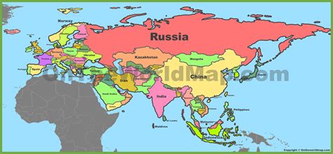 Map Of Eurasia