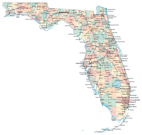 map of florida state