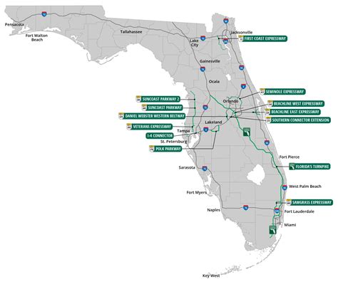 map of florida turnpike