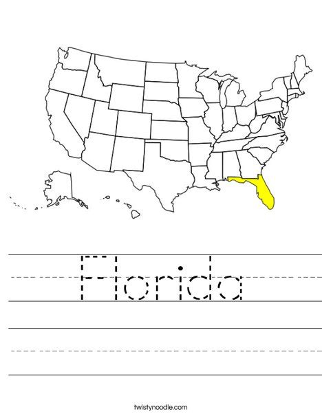 Map Of Florida Worksheet Education Com Florida Map Second Grade Worksheet - Florida Map Second Grade Worksheet