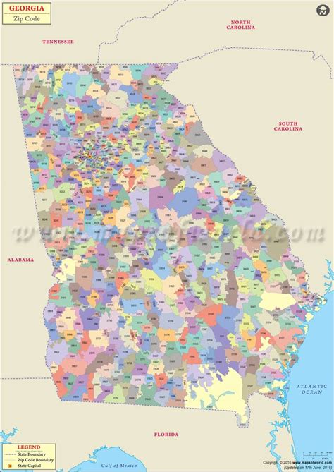 map of georgia zip codes