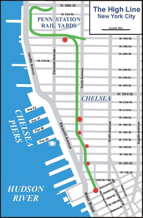Map Of High Line New York