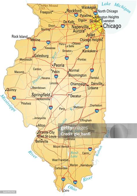map of illinois cities
