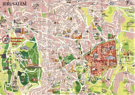 Map Of Jerusalem City