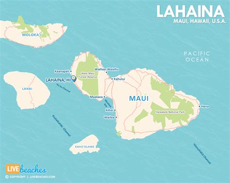 Map Of Lahaina Maui