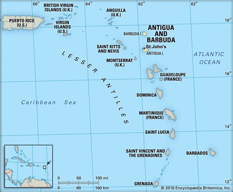 Map Of Lesser Antilles