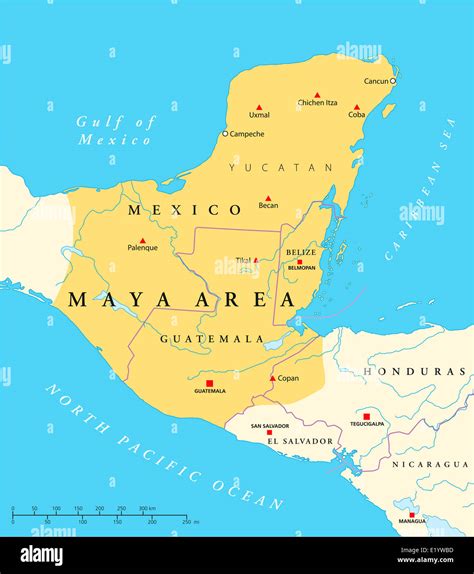 Map Of Mayan Territory