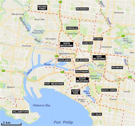 Map Of Melbourne Suburbs