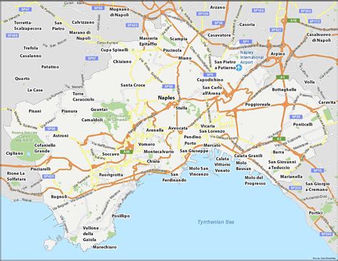 Map Of Naples Italy