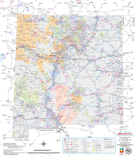 map of new mexico
