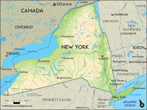 map of new york