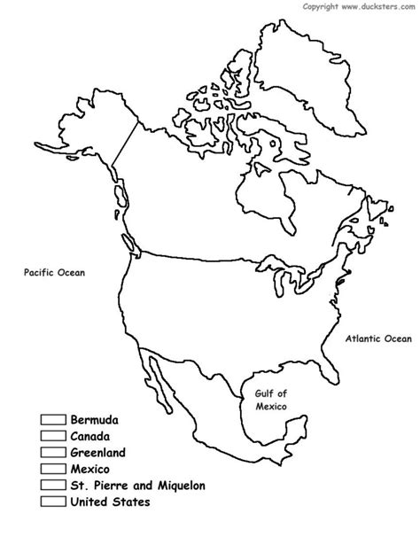Map Of North American Continent Coloring Page North America Coloring Page - North America Coloring Page