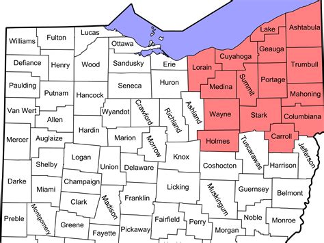 map of northeast ohio