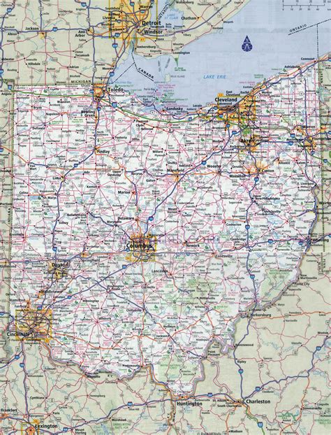 map of ohio