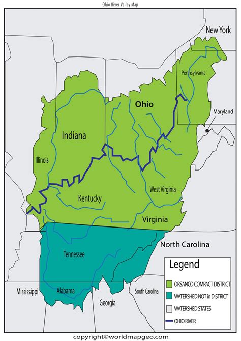 map of ohio valley
